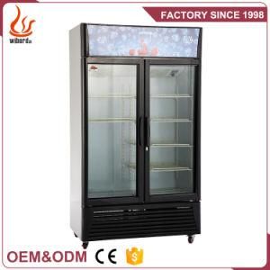 Wiberda Supermarket Open Freezer Upright Refrigerating Cabinet Glass Door Cooler