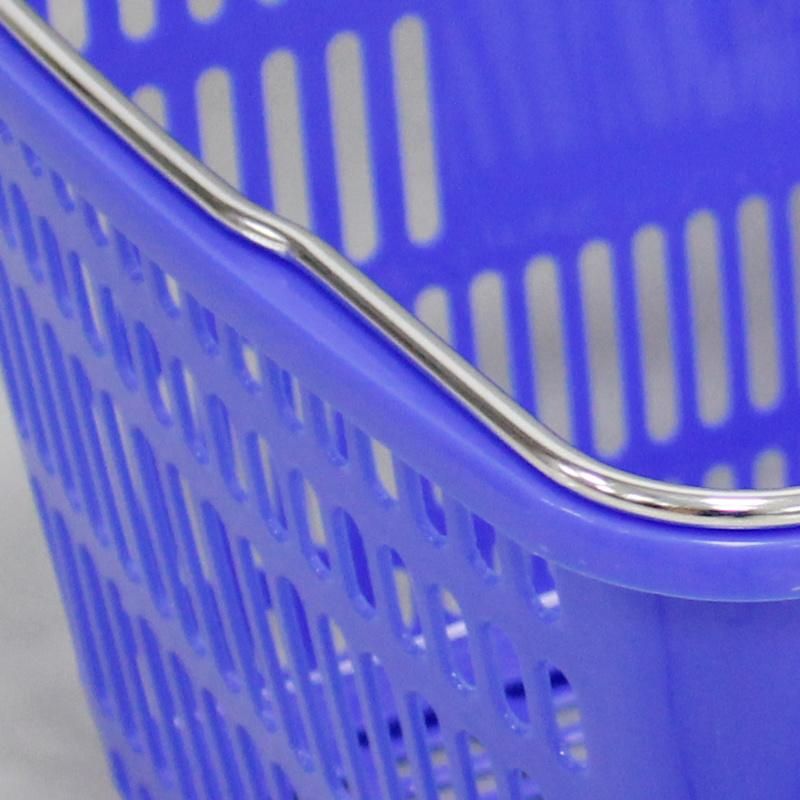 Handle Plastic Basket with Handle for Supermarket Stores