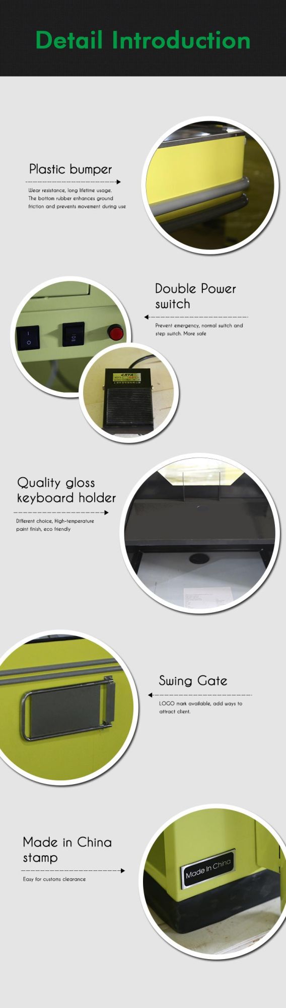 Customized Convenient Supermarket Steel Cashier Checkout Counter with Belt