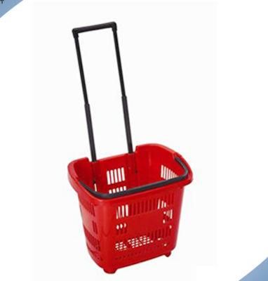 Two Small Rod Hand Basket for Supermarket