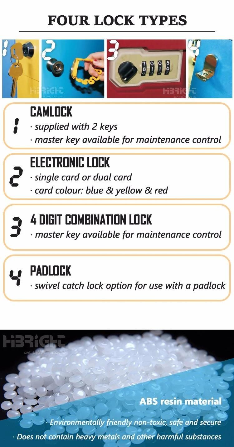 Anti-Rust Durable ABS Plastic Lockers