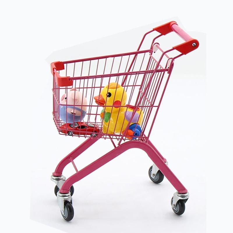 Metal Portable Foldable Shopping Trolley Folding Shopping Trolley