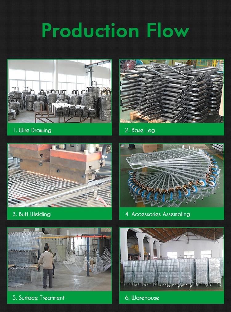 Steel Folding Warehouse Roll Container for Storage