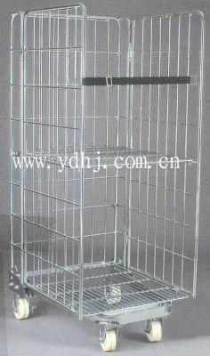 Folding Roll Container Cage Storage Trolley (YD-L)
