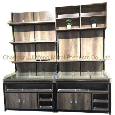 Supermarket Shelf Convenience Store Wooden Display Rack