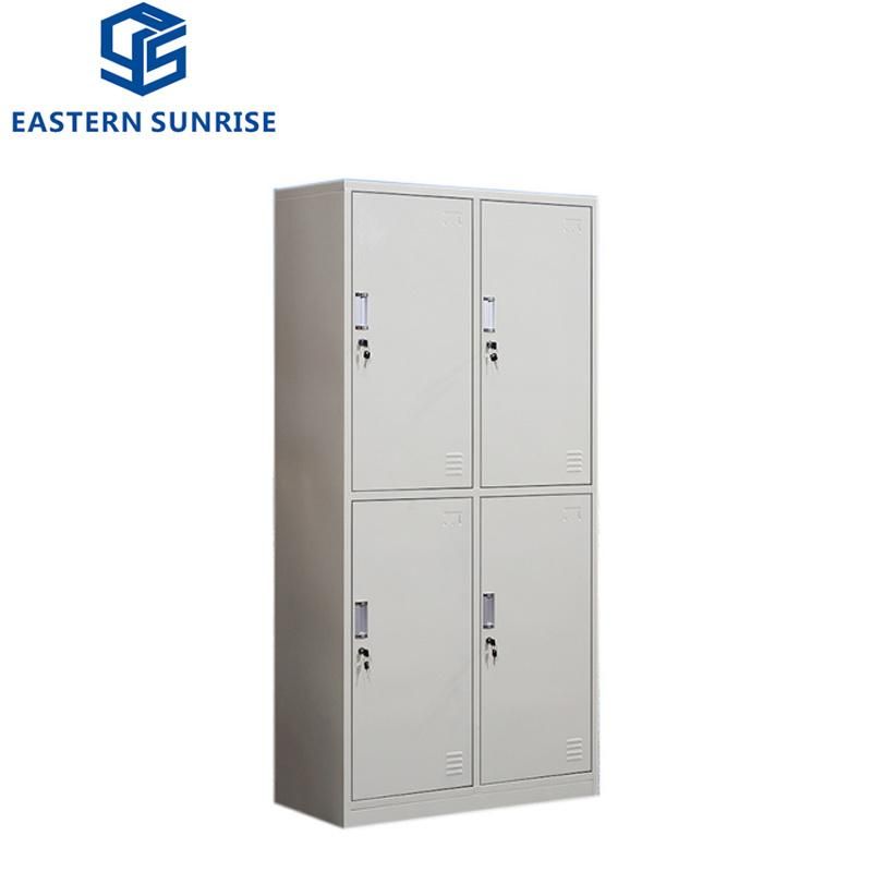 China Supplier 4 Sections Metal Compartment Storage Locker