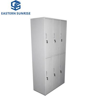 Qualified Cheap 6 Door Metal Steel Iron Clothes Storage Locker