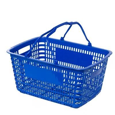 Large Plastic Shopping Basket Supermarket Plastic Hand Basket