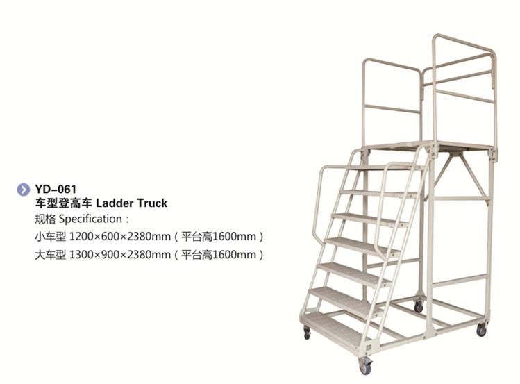 Affordable Safety Warehouse Stainless Steel Rolling Mobile Platform Ladder Truck