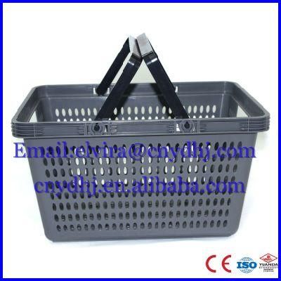 Supermarket New PP Shopping Basket with Handle