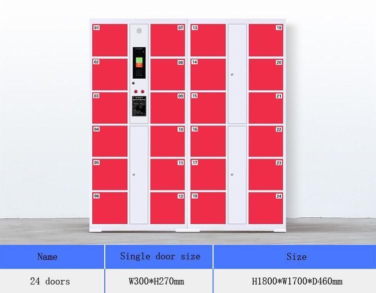 Supermarket Smart Barcode Luggage Storage Cabinet Outdoor Locker