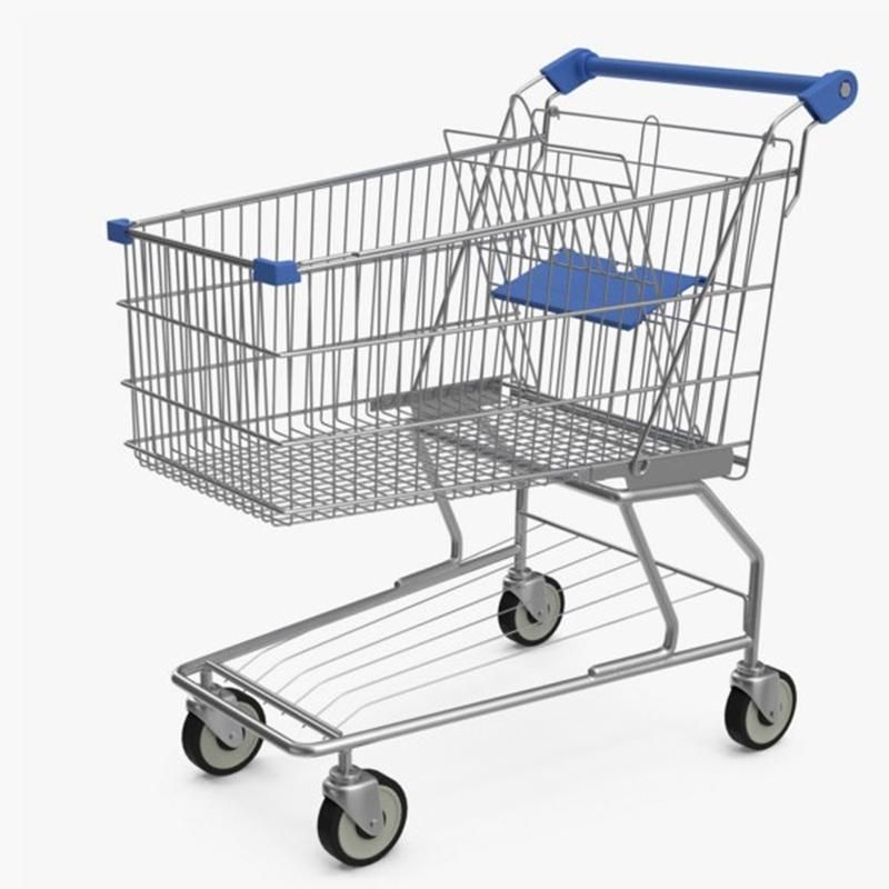 Best Grocery Shopping Cart Manufacturer Cheap Price Four Wheels