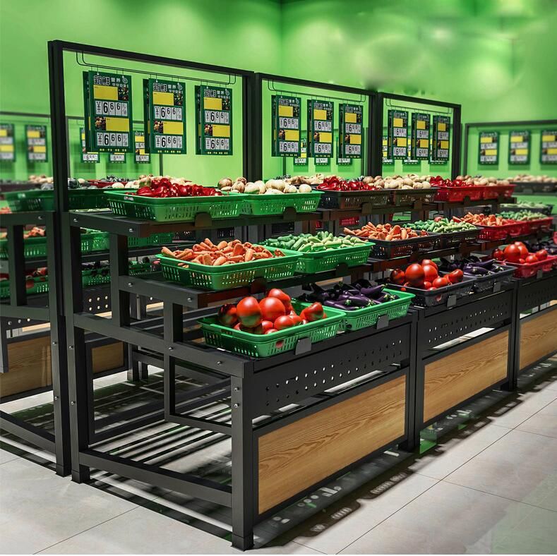 Supermarket Vegetable and Fruit Display Shelves/Fruit Vegetable Shelf/Fruit Vegetable Display Rack