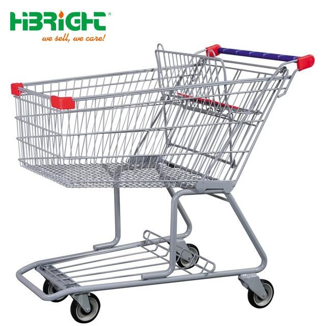 Double Basket Supermarket Shopping Cart