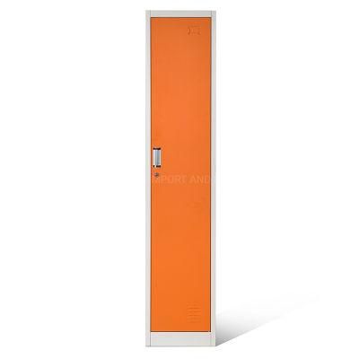 Metal Single Tier Personal Locker with Hanger and Shelf for Staff in Changing Room