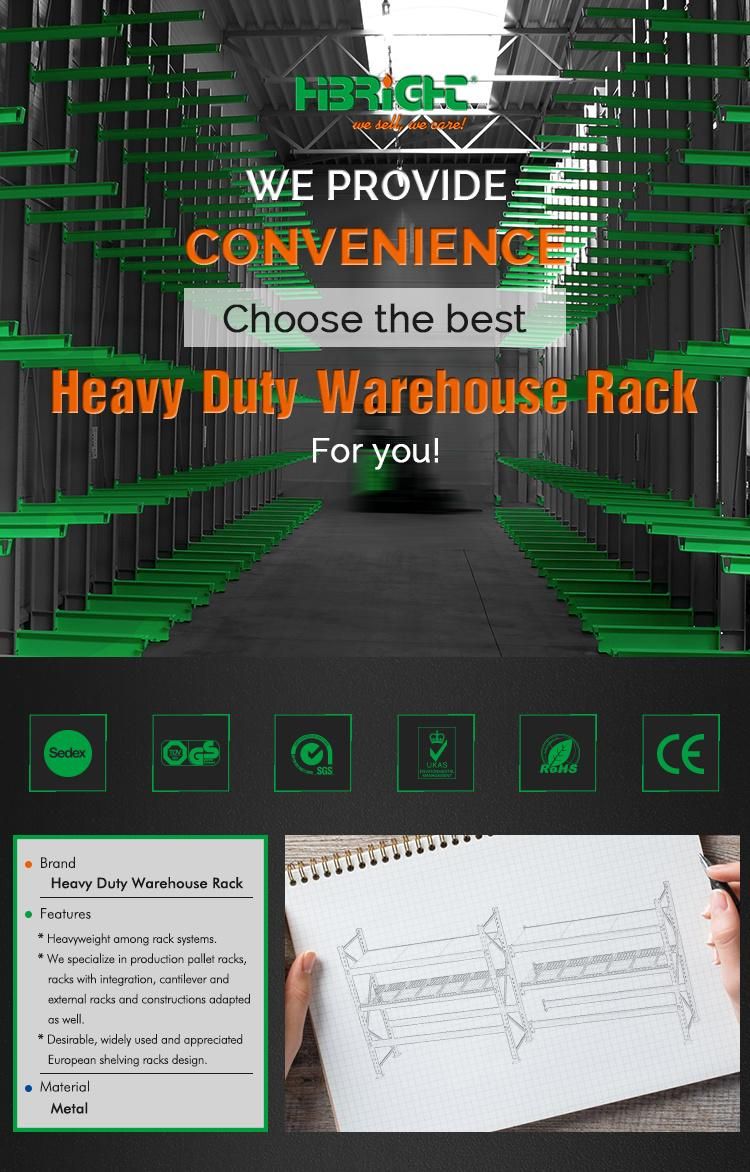 Warehouse Heavy Duty Durable Storage Metal Rack