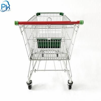 High Quality Germany Style Customized Supermarket Metal Shopping Trolley Cart