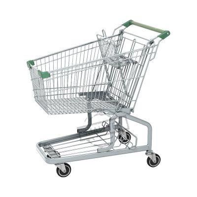 Popular Zinc with Powder Coating OEM Shopping Cart with 4wheels