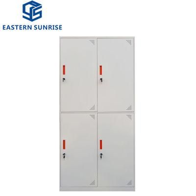 Wholesale Modern 4 Door Metal Clothes Wardrobe for Gym Staff