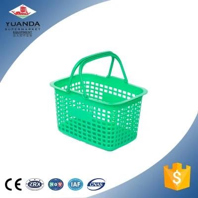 Manufacturer Supermarket Launday Circular Flat Handle Shopping Basket