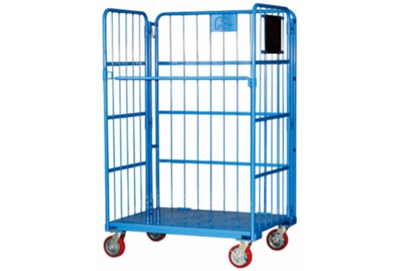 Cheap Price Steel Trolley Supermarket Shopping Carts Folding Roll Container