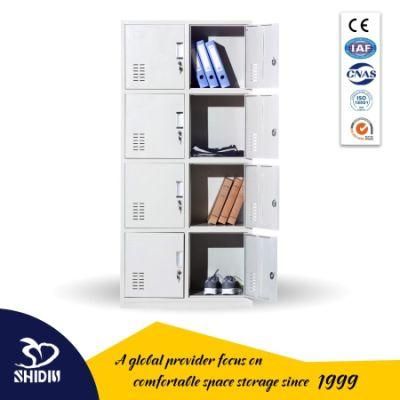 Classic Multi-Function Metal Storage Locker Cabinet 4 Tier 8 Door Large Locker