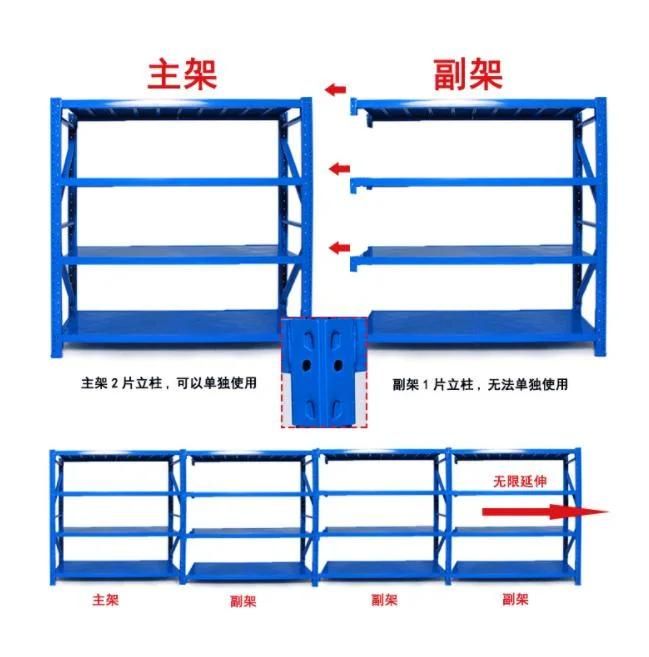 4 Layers Goods /Storage/ Warehouse Rack Display Rack 100-500 Kgs Rack Shelf
