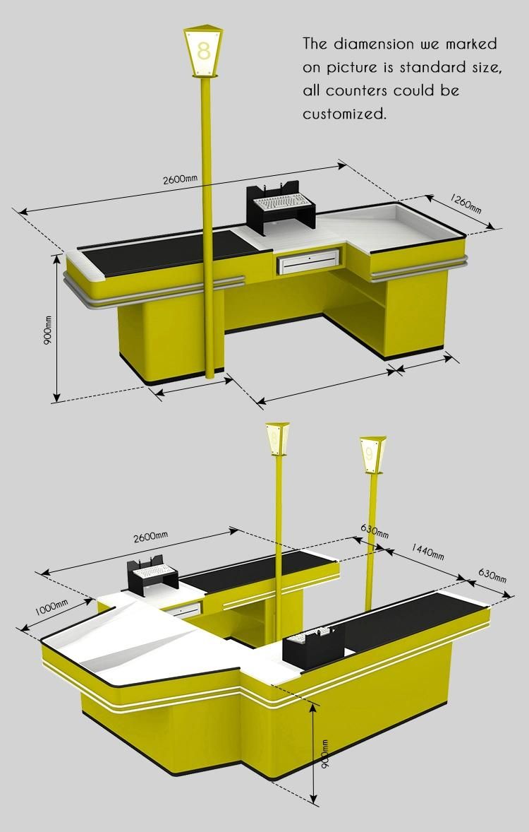 Modern Simple Commercial Convenience Retail Checkout Counter