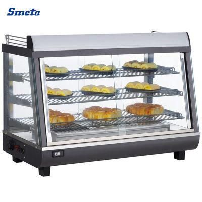 136 Litre Display Cabinet Glass Food Warmer Showcase