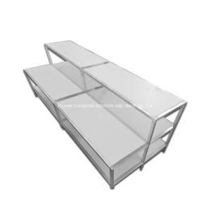 PY018-Modern Design Stainless Steel Supermarket Storage Box Display Shelf