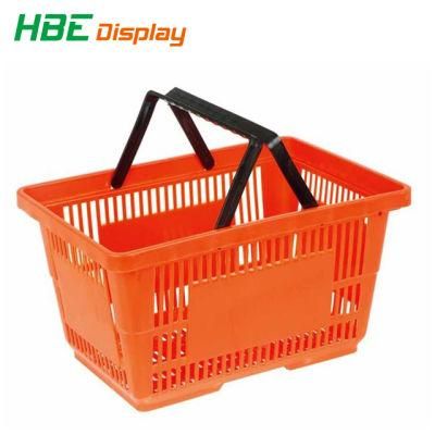 Eco-Friendly Wholesale Grocery Store Plastic Hand Shopping Basket