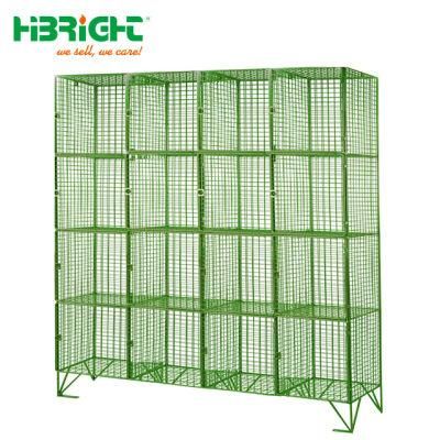 Changing Room Wire Mesh Locker Storage Cabinet