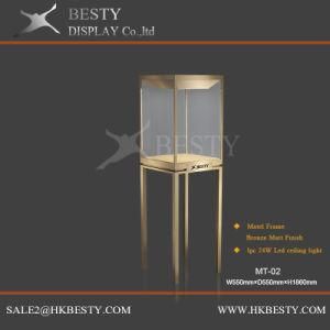 Luxury Besty Metal Display Case with Rotate LED