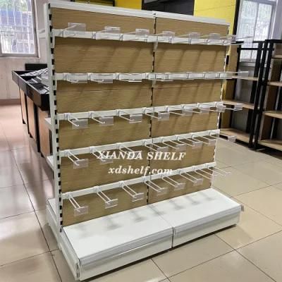 Wooden Shelves Supermarket 900L *350d *1500h (mm) Display Racks for Shops Rack