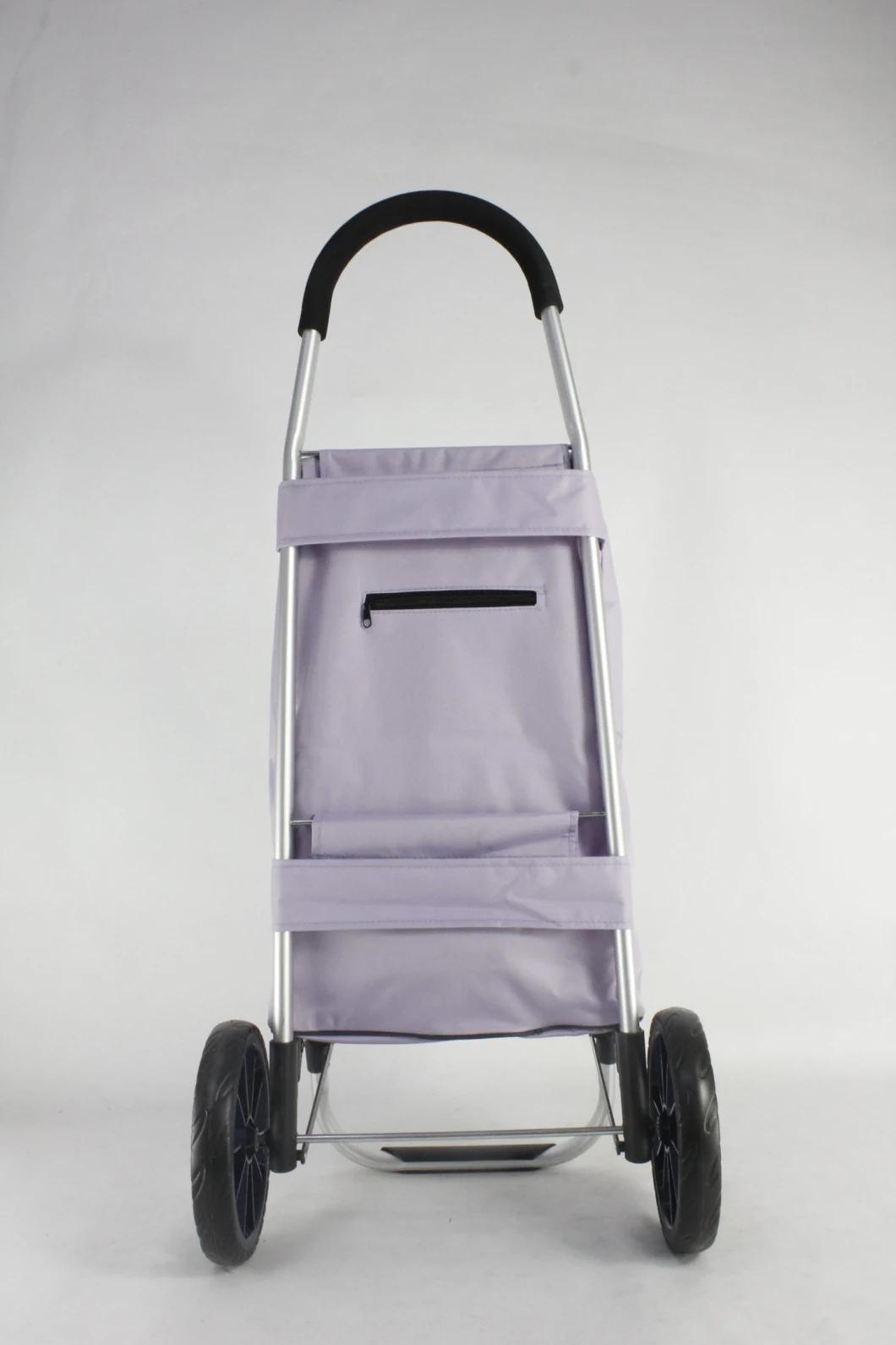 Basic Popular Customized Color OEM ODM Best Selling Wholesale Foldable 2 Wheels Shopping Trolley