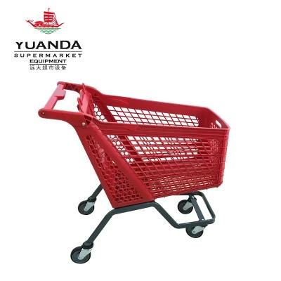 Sales Plastic Shopping Cart Supermarket Plastic Trolley High-Grade Plastic Trolleys