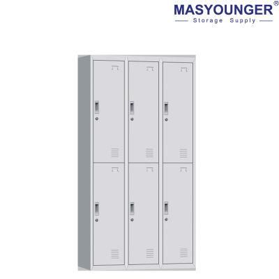 Staff/Employee/Hospital/School Use Storage Wardrobe 6 Door Steel Locker