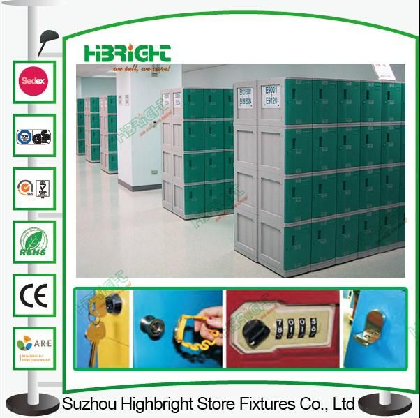 Coin Operated ABS Plastic Locker Kids Storage Cabinet Locker