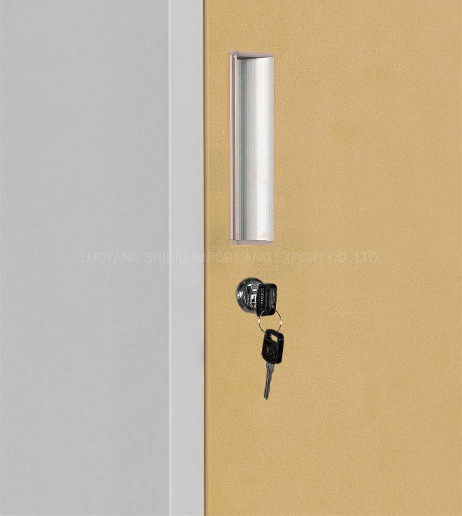 2 Door Metal Changing Room Lockers Steel Clothes Storage Office Locker for Staff/Employee