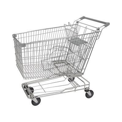 Customized Asian 150L Zinc Plated Asian Trolley with Coin Lock
