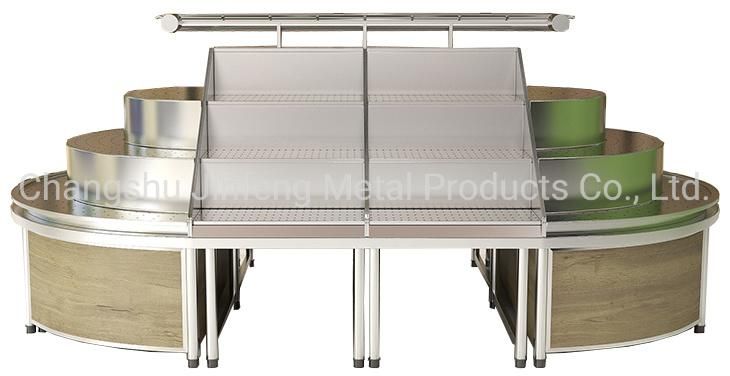 Supermarket Display Rack Vegetable Shelves with Spray System Jf-Vr-138