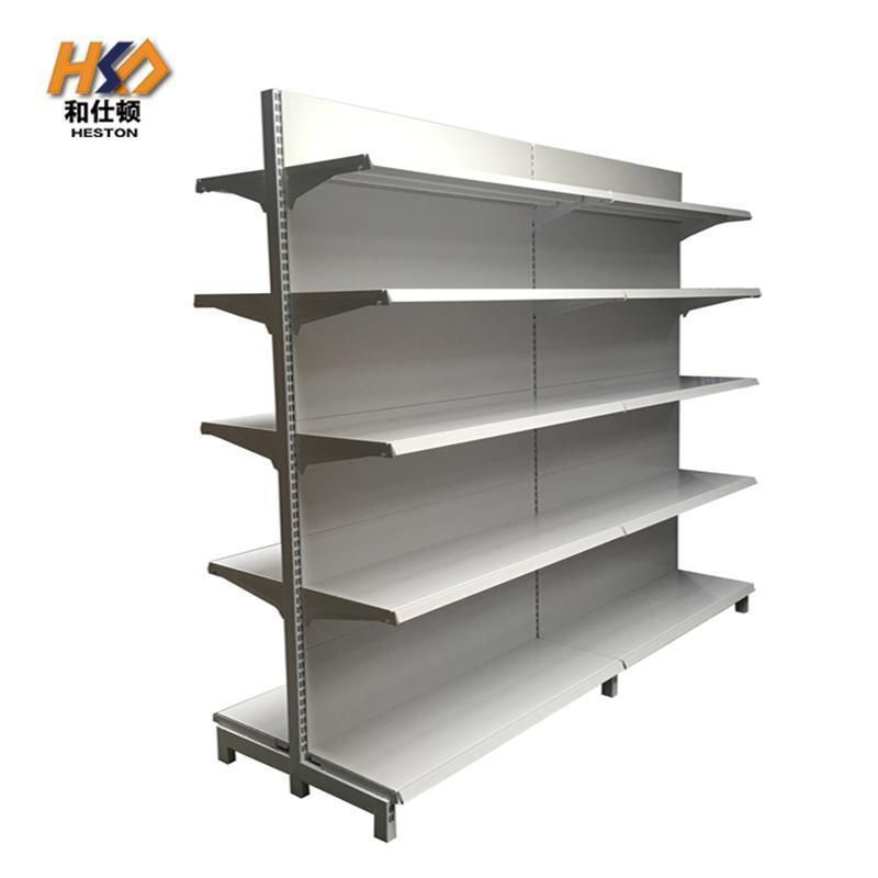 Metal Gondola Used in Supermarket Shelf Display for Store Retail