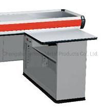 Supermarket Equipment Cash Counter Table Metal Checkout Counter with Conveyor Belt