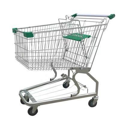 Wholesaler Custom Logo Metal Shopping Cart Shopping Trolley