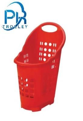 Wholesale Personalized Four-Wheeled Basket-Style Supermarket Shopping Basket