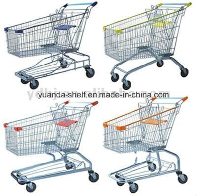 Asian Style Supermarket Shopping Cart Trolley Made in China