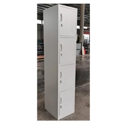 Fas-012 4 Door School Gym Steel Locker Cabinet Kd Design Clothes Metal Locker