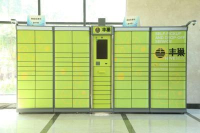 CE, ISO New DC Plywood Case Electronic Delivery Smart Parcel Locker ODM