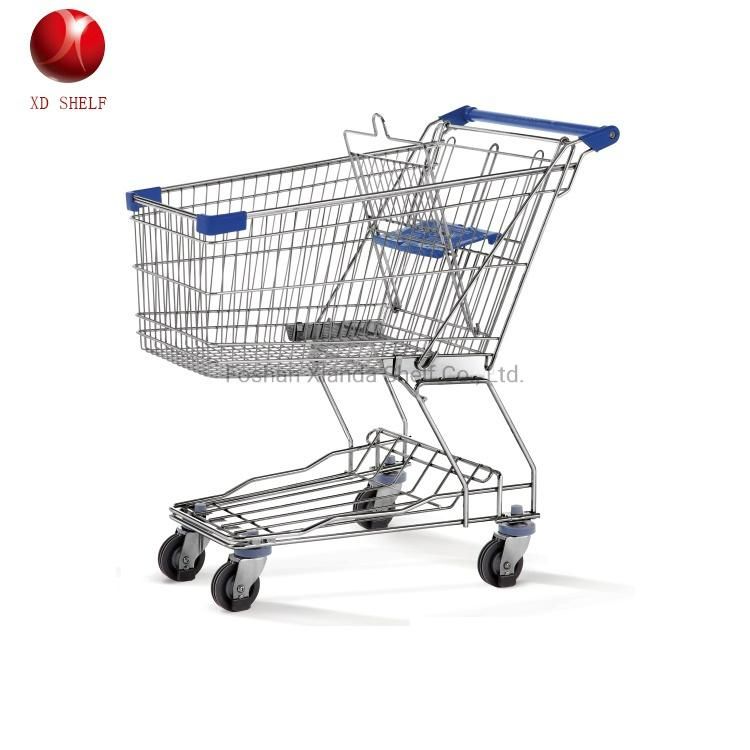 32liter Portable Plastic Shopping Basket with Metal Handle
