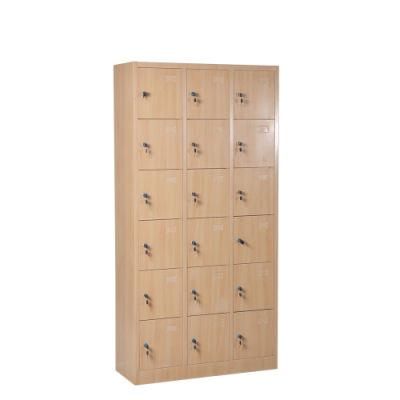 Hot Sale 18 Compartment Doors Steel Storage Wardrobe Locker Steel Shoes Locker for Gym